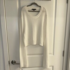 Cozy White Knit Sweater